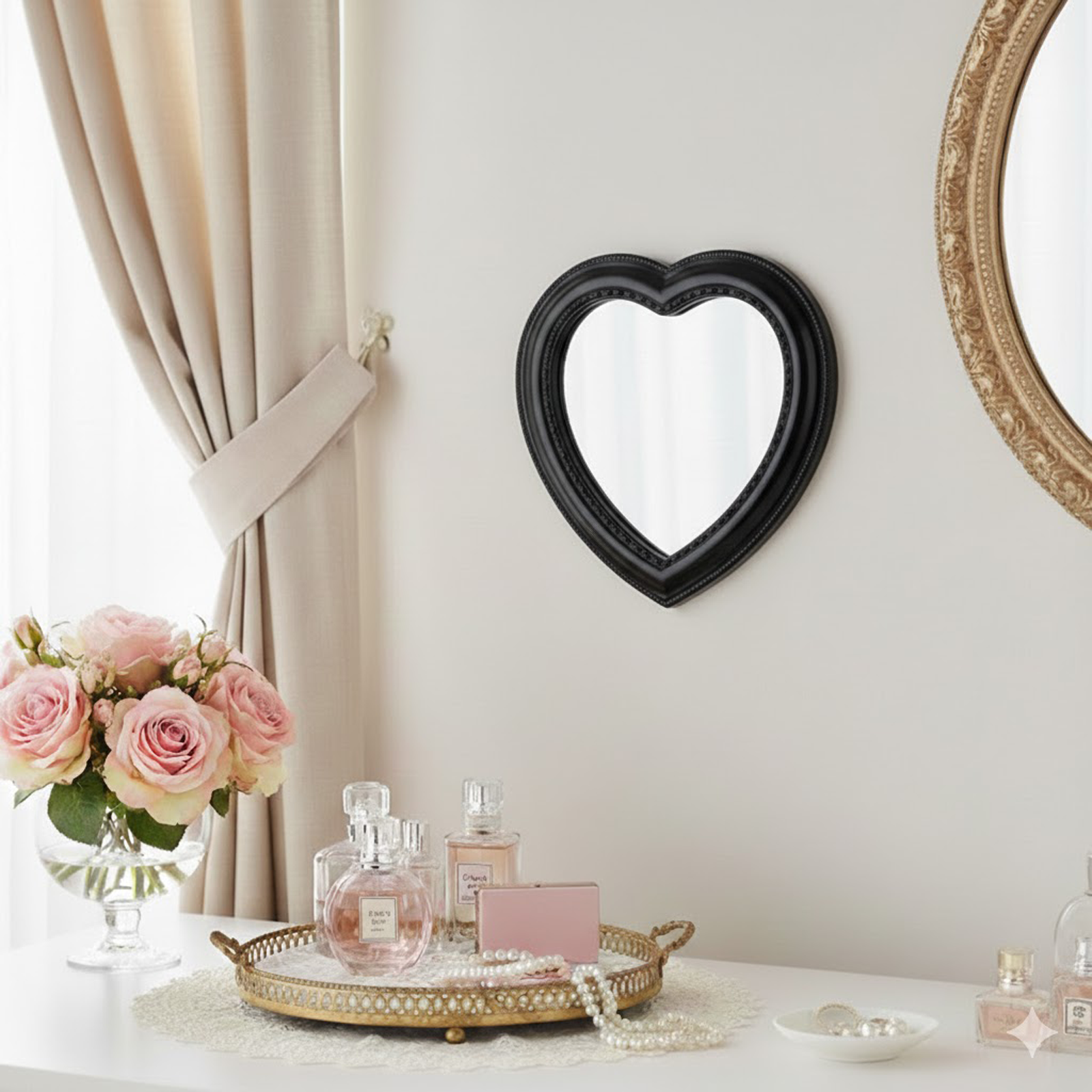 Cuore Artigianale Nero in Legno