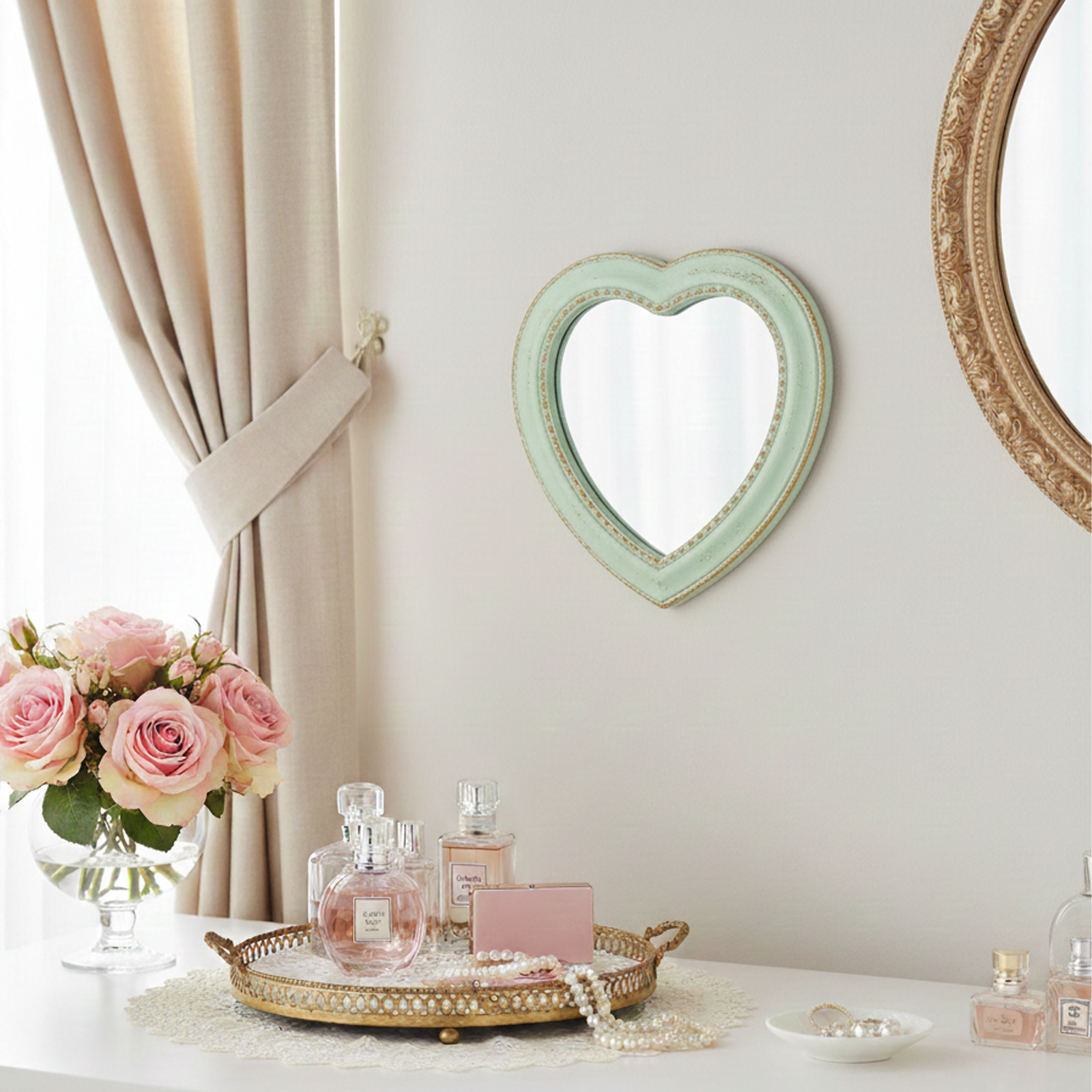 Cuore Artigianale Verde in Legno